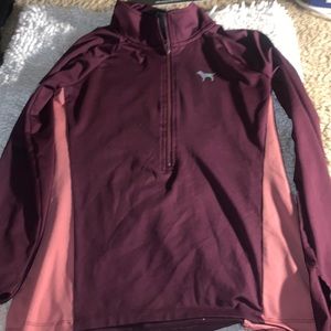 Pink Victoria’s Secret. Size S Maroon fitted athletic top long sleeve